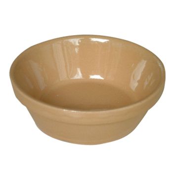 Keramik Kegel Napf beige D=12/9cm H=4cm