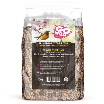 GoWild Wildvogel Kraftfutter-Mix 750g