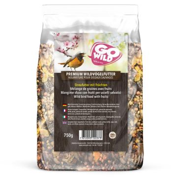 GoWild Wildvogelfutter mit Früchten 750g