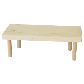 Sitzbrett, gross, Holz H:16cm  40x25cm