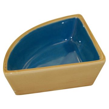 Eck Hamsternapf Keramik gross, 150x55mm