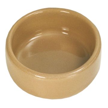 Hamsternapf Keramik beige 85x35mm