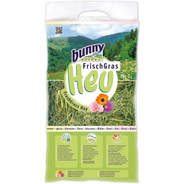 Bunny Heu 500g mit Blüten