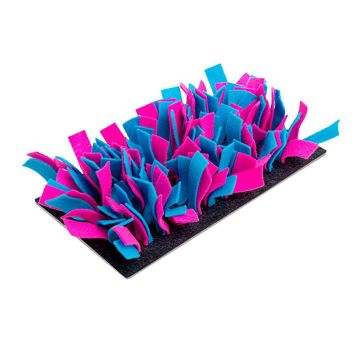Schnüffelmatte Filz türkis/pink