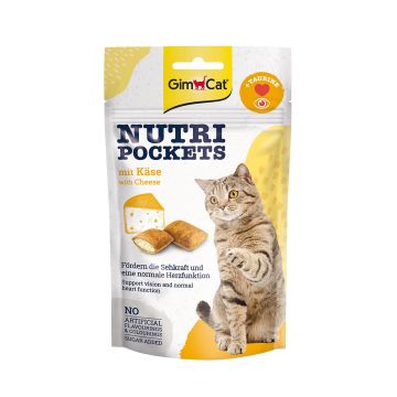 GimCat NutriPockets Käse & Taurin 60g
