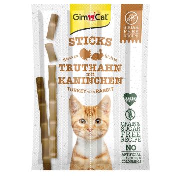GimCat Sticks Truthahn u.Kaninchen 4Stk.