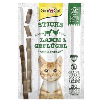 GimCat Sticks Lamm und Geflügel  4Stk.