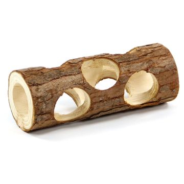 swisspet Lochtunnel aus Holz, L=15cm