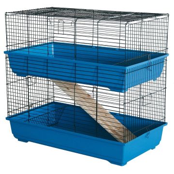 Nagerheim Cavia Sam 120 schwarz/blau