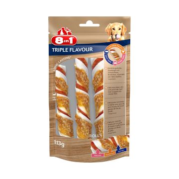 8in1 TRIPLE FLAVOUR Rolls  3 Stk., 113g