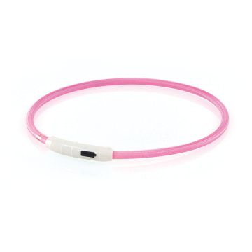 Universal-Leuchthalsband Plus D=7mm pink