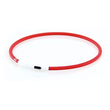 Universal-Leuchthalsband Plus D=7mm rot