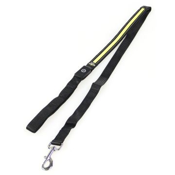 swisspet Leucht-Hundeleine Fluo gelb