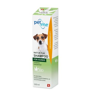 pet+me Shampoo m. CBD, Orangenduft 100ml