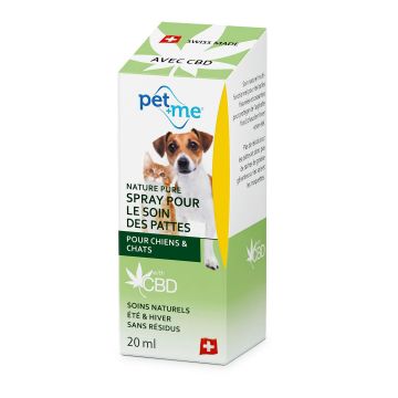 pet+me Spray p. le soin des pattes, 20ml