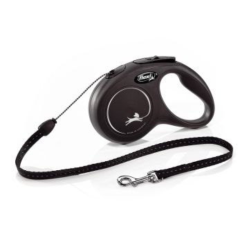 Flexi Classic S, schwarz, 5m