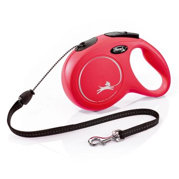 Flexi Classic M, rot, 8m