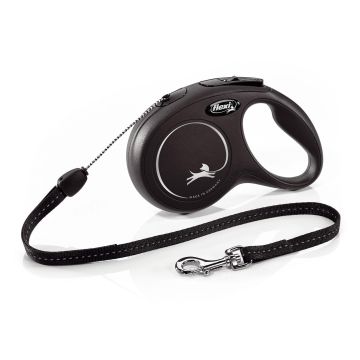 Flexi Classic S, schwarz, 8m
