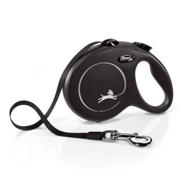 Flexi Classic L Gurt, schwarz, 5m