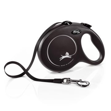 Flexi Classic L Gurt, schwarz, 8m