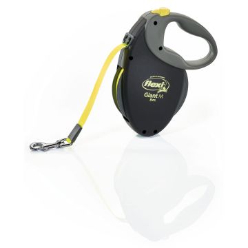 Flexi Giant M, schwarz (Neon), 8m