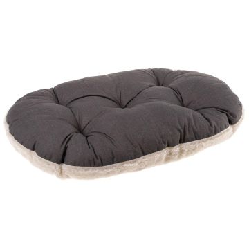 Kissen Relax 100/12 Stoff/Plüsch grau