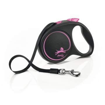 Flexi Black Design S Gurt 5m pink
