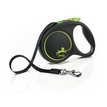 Flexi Black Design S Gurt 5m grün