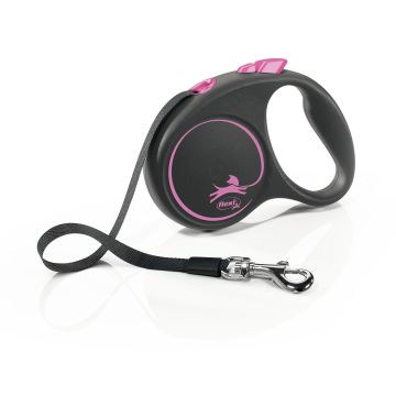 Flexi Black Design M Gurt 5m pink