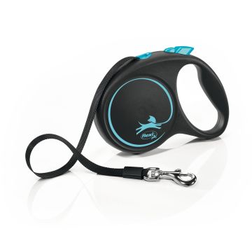 Flexi Black Design M Gurt 5m blau