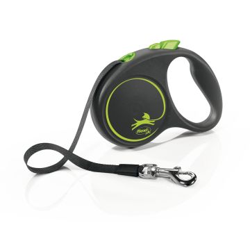 Flexi Black Design M Gurt 5m grün