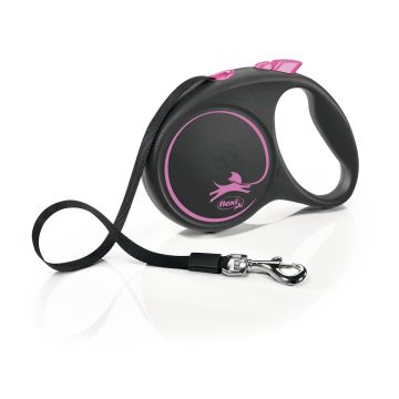 Flexi Black Design L Gurt 5m pink