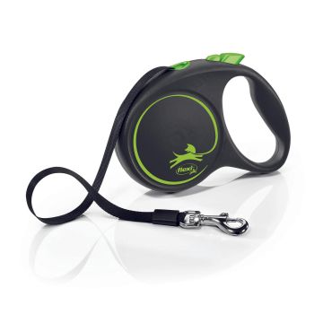 Flexi Black Design L Gurt 5m grün