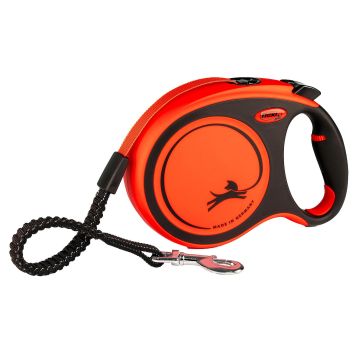 Flexi Xtreme L Gurt 8m schwarz/orange