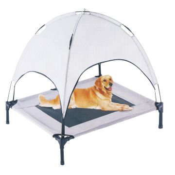 Outdoor-Liege mit Sonnenschutzsegel, M