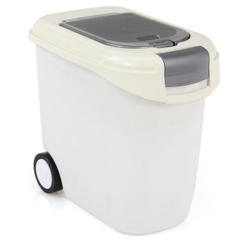Futter-Vorratsbehälter 10kg/35L beige