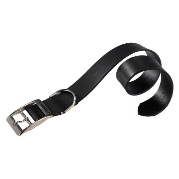 Lederhalsband Natural Black C20/43