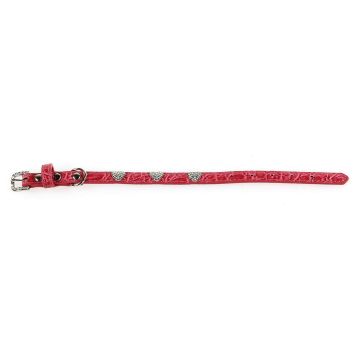 TrendLine Halsband 3 Herzen XS pink