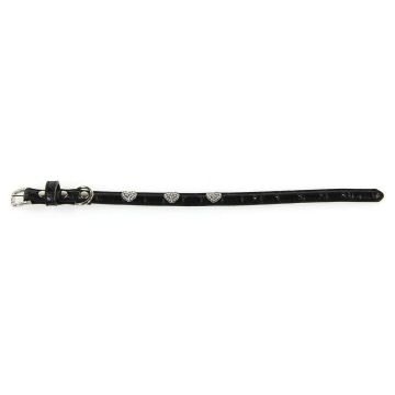 TrendLine Halsband 3 Herzen XS schwarz