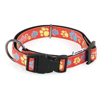 TrendLine Halsband Pfoty, 15mm Rot