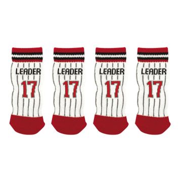 Hundesocken mit Anti-Slip Leader M rot