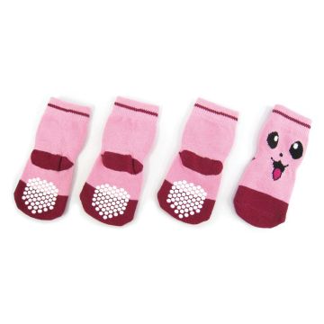 Hundesocken mit Anti-Slip Smiley, S