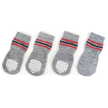 Hundesocken mit Anti-Slip Grey-Step, S