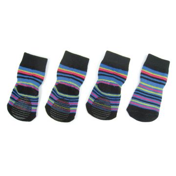 Hundesocken mit Anti-Slip Blues, M