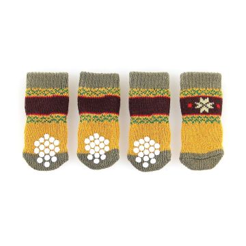 Hundesocken mit Anti-Slip Naturi, L oliv