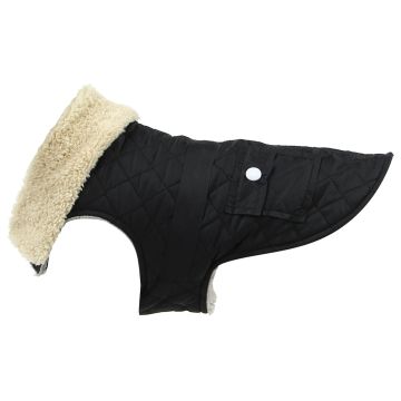 TrendLine Hundemantel Plushy XL, schwarz