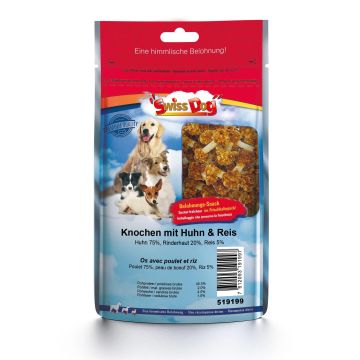 SD Knochen mit Huhn & Reis 7cm / 100 g