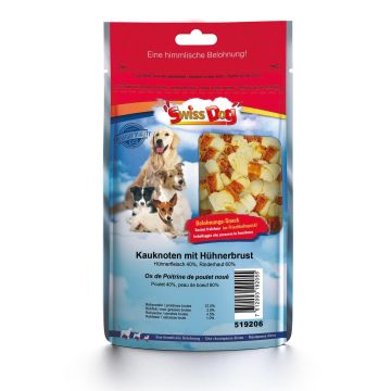 SwissDog Kauknoten mit Hühnerbrust 400g