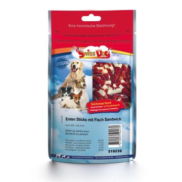 SwissDog Enten Stick mit Fisch 100g