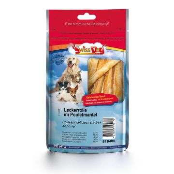 SwissDog Leckerrolle i.Pouletmantel 100g